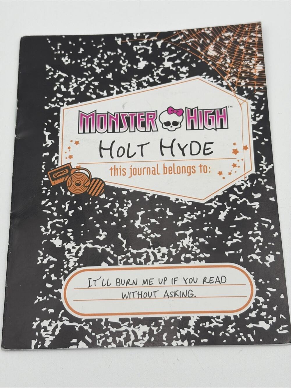 Original Monster High Holt Hyde Diary Journal Book